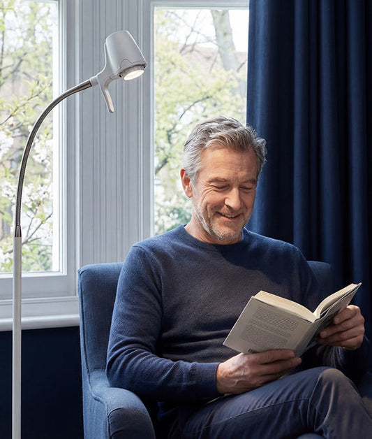 Man reading with HD Original floor light